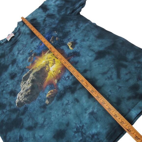 Vintage Astroid Collision Tie Dye Graphic T Shirt - Picture 7 of 7